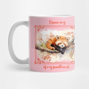 Sleeping red panda Mug